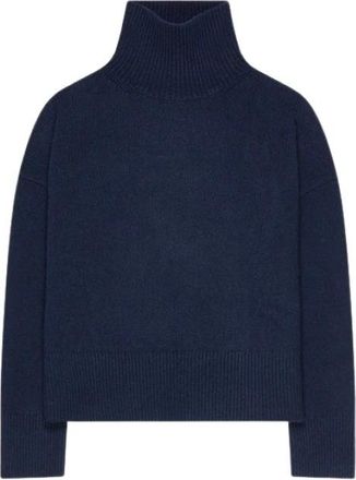 Vanessa Bruno Malo Coltrui Coltrui - Dames - Coltruien - Blauw - L - Wol - Truien & Vesten