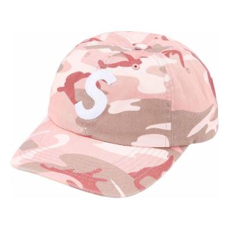 SUPREME Pigment Coated S Logo 6 Panel Pink Camo SS25H24-PINK-CAMO
