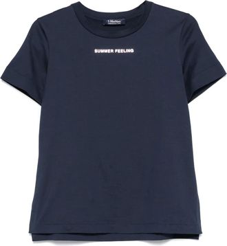 Max Mara Luso t-shirt - women - Cotton - S - Blue