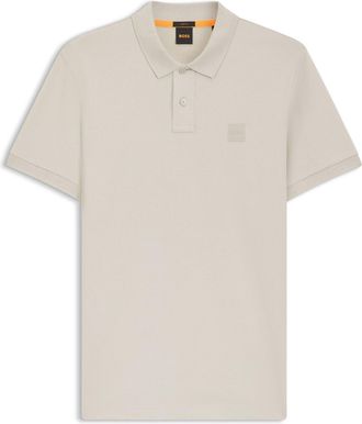 HUGO BOSS Mens Boss Passenger Short Sleeve Polo Shirt in Open Grey