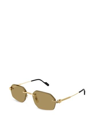 Cartier CT0616S Frameless Sunglasses - Gold
