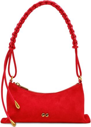Cult Gaia Osa Suede Shoulder Bag in Vermilion at Nordstrom