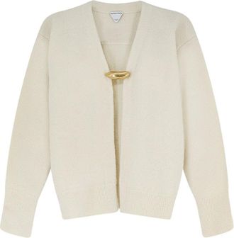 Bottega Veneta Cardigan in Cashmere- Lana e Seta - - Knitwear - Donna - Beige - M