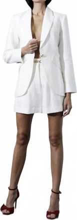 Karina Grimaldi Hallie Shorts In Seashell White