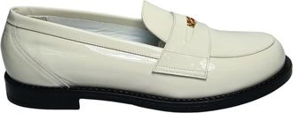 Baldinini Patent Leather Loafer - Dames - Loafers - Wit - 36 EU - Leer - Schoenen