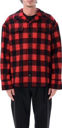 Ami Check Oversized Wool Shirt