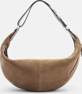 Christophe Lemaire Quiver Small suede shoulder bag