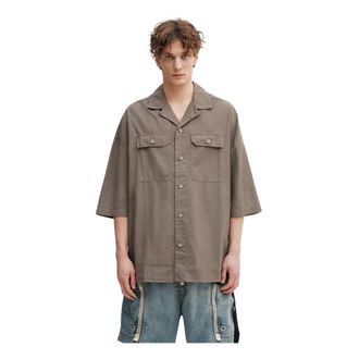 Rick Owens Magnum Tommy Shirt - Heren - Overhemden - Bruin - Maat: M Katoen