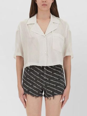 Alexander Wang striped cropped tailored shorts