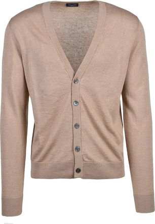 Drumohr Linen Cotton Cardigan - Beige