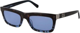 Guess Occhiali da Sole Rettangolari - - Accessories - Uomo - Blu - ONE SIZE