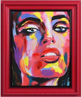 Empire Art Direct Vivid Elegance Hand-Painted Embellished Canvas Wall Art With Baroque Frame