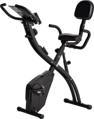 OEM Bicicleta Est&aacute;tica Plegable Regulable En Altura Resistencia Magn&eacute;tica Ajustable Bici Est&aacute;tica Con Pantalla Lcd Y Asiento Con Respaldo Sensor De Pulso 