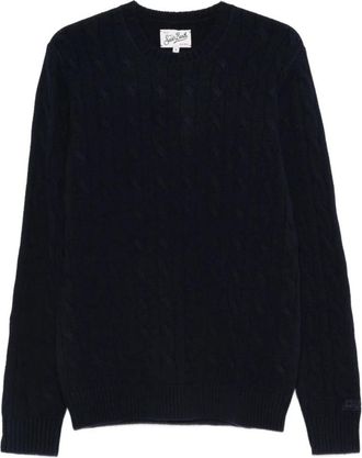 MC2 Saint Barth Trui met ronde hals - Heren - Ronde hals truien - Blauw - M - Truien & Vesten