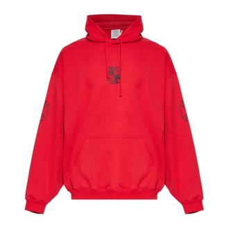 VETEMENTS Hoodies, male, Red, Size: XL Hoodie