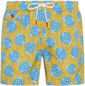 Kiton Swim Boxer Polyester - Heren - Strandmode - Veelkleurig - 3XL - Polyester - Badmode