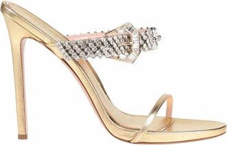 Gedebe Womens Bianca Leather Sandal In Gold