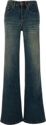Lois Jeans, Dames, Blauw, W24, Katoen, Vintage Whiskers Wide Jeans