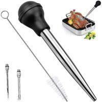 OEM Inyector De Adobo Para Asados De Pavo Y Barbacoas Con 2 Agujas - Crezuo