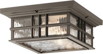 Elstead Lighting Plaf&oacute;n - Material compuesto, IP44, Bronce Antiguo