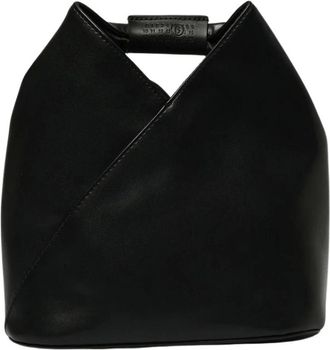 Maison Margiela Tassen, Dames, Zwart, ONE Size, Leer, Japanese Leren Tas