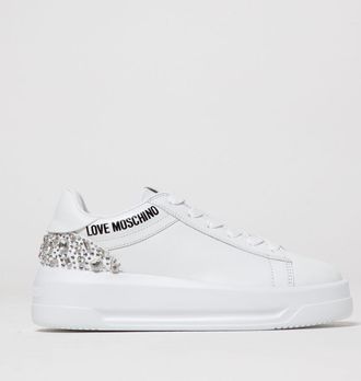 Love Moschino Sneakers Love Moschino in pelle con strass