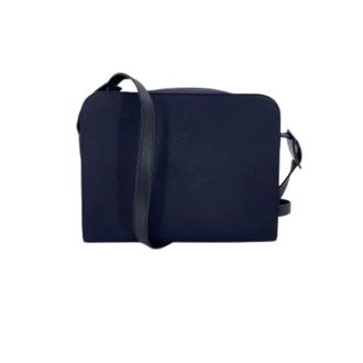 Saint Laurent Pre-owned Cross Body Bags, female, Blue, Size: ONE SIZE Pre-owned Leather Cross Body Bag