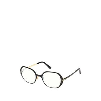 Tom Ford Glasses, female, Black, Size: 52 MM Oval-frame Glasses