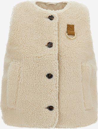 Barbour nylon vest met bonteffect