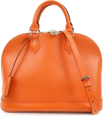 Louis Vuitton Alma Epi Leather Orange Leather Handbag (Pre-Owned)
