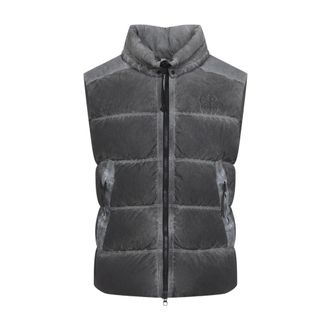 C.P. Company Eco-Chrome Hooded Down Gilet - male - C.P. Company - Waistcoats - Black - XL - Jackets