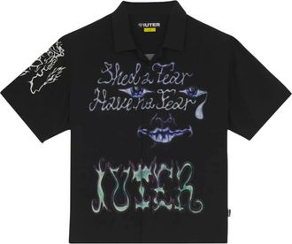 Iuter B.a.d Cuban S/S Shirt - Heren - Korte mouwen Overhemden - Zwart - XS - Overhemden