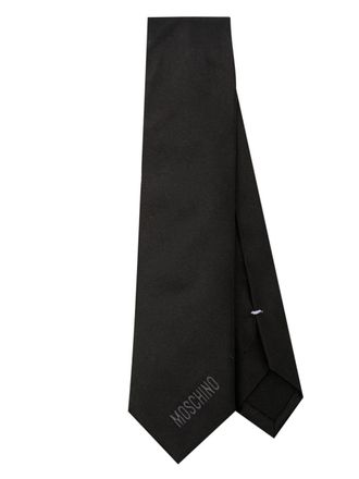 Moschino Cravatta a cuori - Nero
