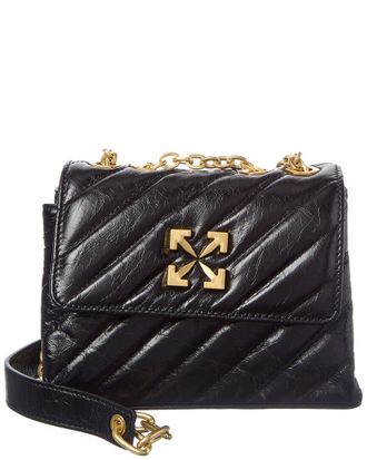 Off-white Jack Hammer Leather Wallet On Chain