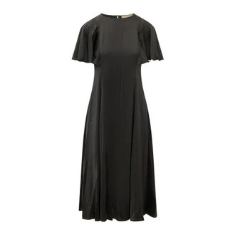 Michael Kors Dames, Jurken, Zwart, Maat: XS Satijn