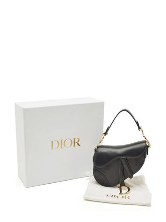 Dior mini Saddle shoulder bag - women - Calf Leather/Calf Suede - One Size - Black