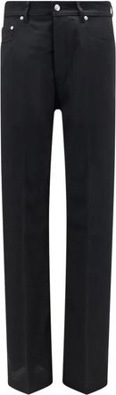 Rick Owens Geth Broek - Heren - Straight fit broeken - Zwart - W32 - Wol - Broeken