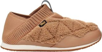 Teva Womens Fuzzy Reember Mocs Shoes In Brown