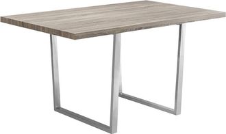 Monarch Specialties Dining Table, 60 Rectangular, Kitchen, Dining Room, Brown Laminate