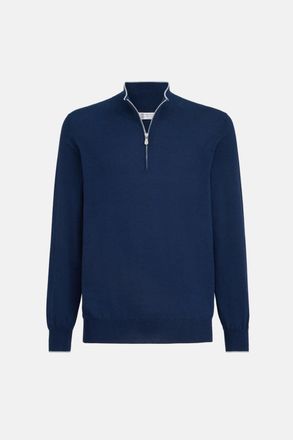 Brunello Cucinelli 1/4 ZIP SWEATER Size: 52, colour: VARIOUS