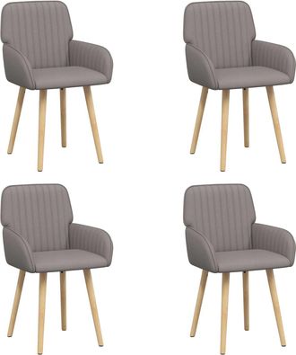 vidaXL Sillas De Comedor 4 Uds. Tela Topo 56,5 X 50 X 87,5 Cm Vidaxl
