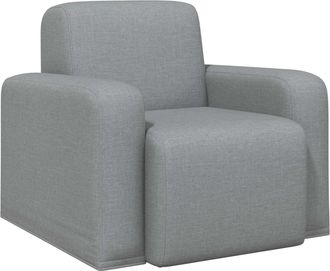vidaXL Sill&oacute;n Gris Claro Tela Vidaxl