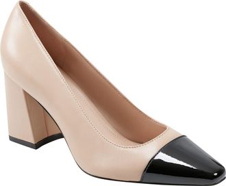 Marc Fisher Vernie Block Heel Pump in Natural at Nordstrom Rack, Size 6.5