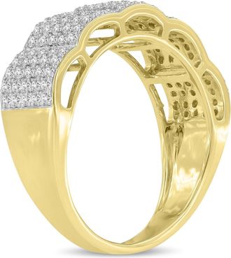 LuvMyJewelry Articulix Unisex Diamond Band Ring in 10K Gold