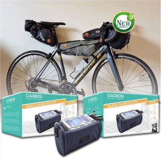 Trade Shop Trade Shop - Borsa Manubrio Bicicletta Bici Tasca Touch Navigatore Smartphone Tracolla Zx-9423