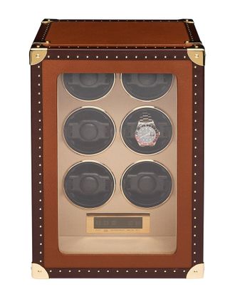 Rapport London Handcrafted Romer 6-Watch Winder