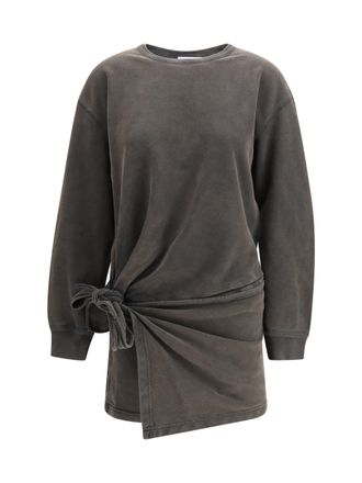 Isabel Marant Womens Dress Zae Faded Black Cotton