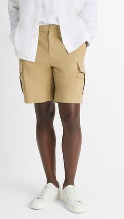 Vince Flat Front Cotton & Linen Cargo Shorts in Beachwood at Nordstrom Rack, Size 29
