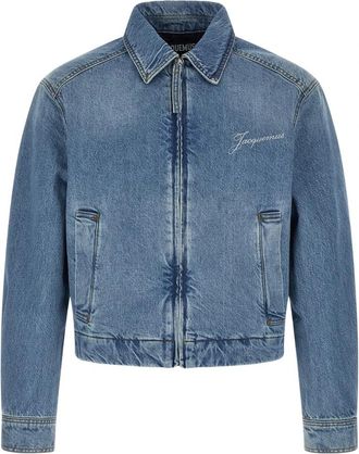 Jacquemus La Veste De-N&icirc;mes Canevas - Heren - Spijkerjassen - Blauw - XL - Katoen - Jassen