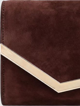 Jimmy Choo London emmie suede clutch bag